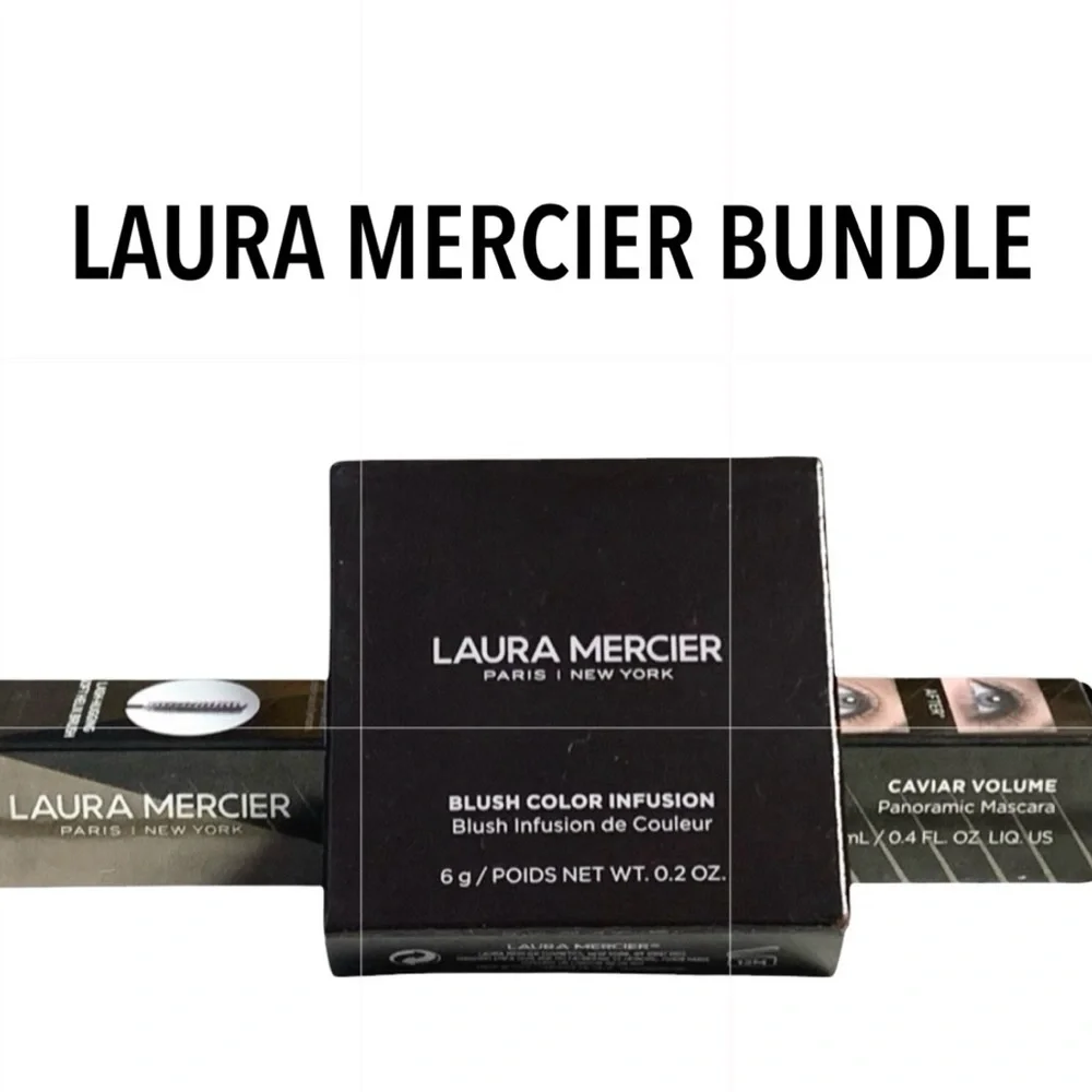 Laura Mercier Blush & Volume Mascara Set New In Box Full Size